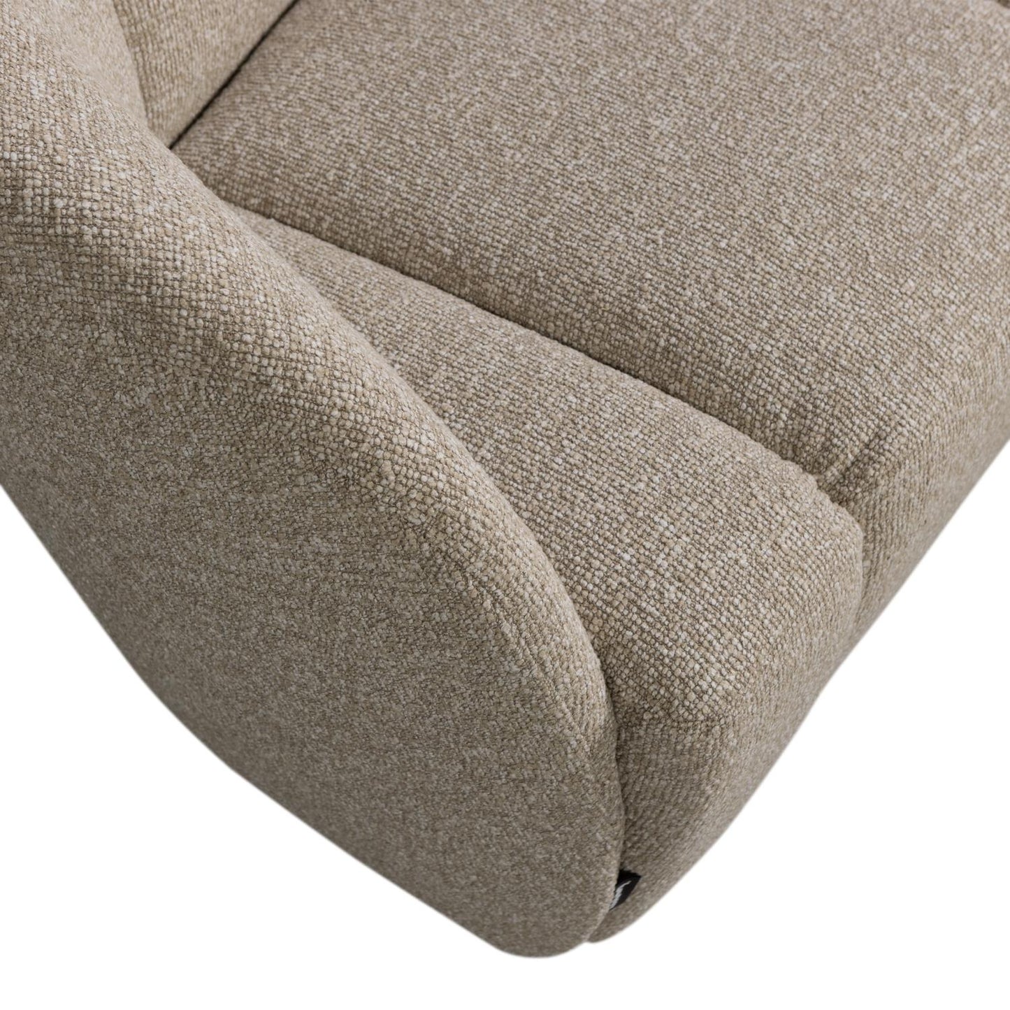 WOOOD Mojo 2-zits bankje arm links bouclé Beige