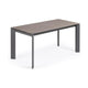 Kave Home Axis eettafel uitschuifbaar 160/220x90 cm Grijs