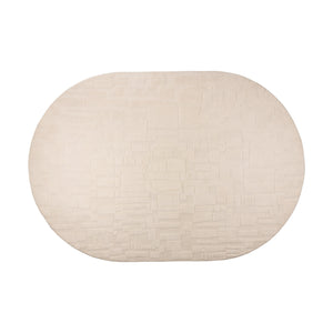 Zuiver Bricks vloerkleed ovaal 200x290 cm Grey/Beige