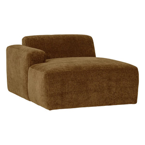 WOOOD Mojo Base chaise longue bank arm links rib Honinggeel