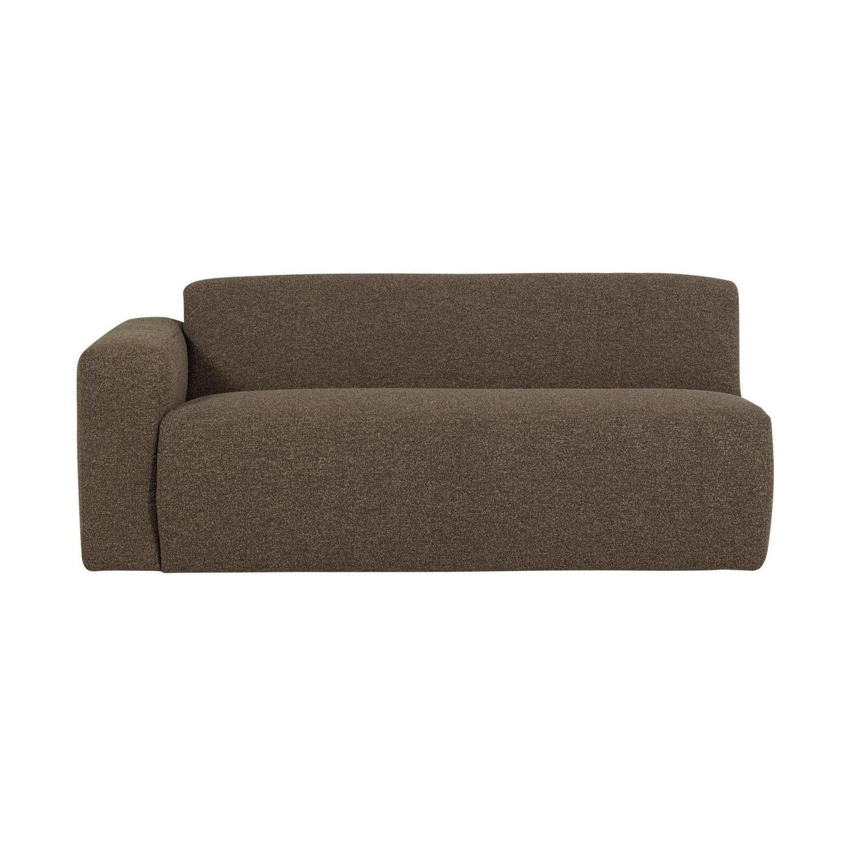 WOOOD Mojo Base 2-zits bank arm links bouclé Bruin