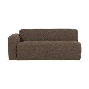WOOOD Mojo Base 2-zits bank arm links bouclé Bruin