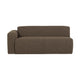 WOOOD Mojo Base 2-zits bank arm links bouclé Bruin
