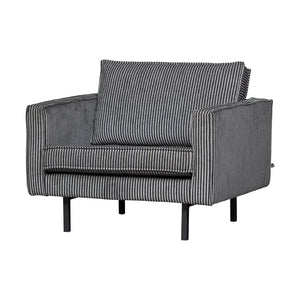 WOOOD Rodeo fauteuil Zwart/Grijs