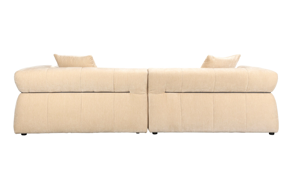Dutchbone Hodge 4,5-zitsbank Beige