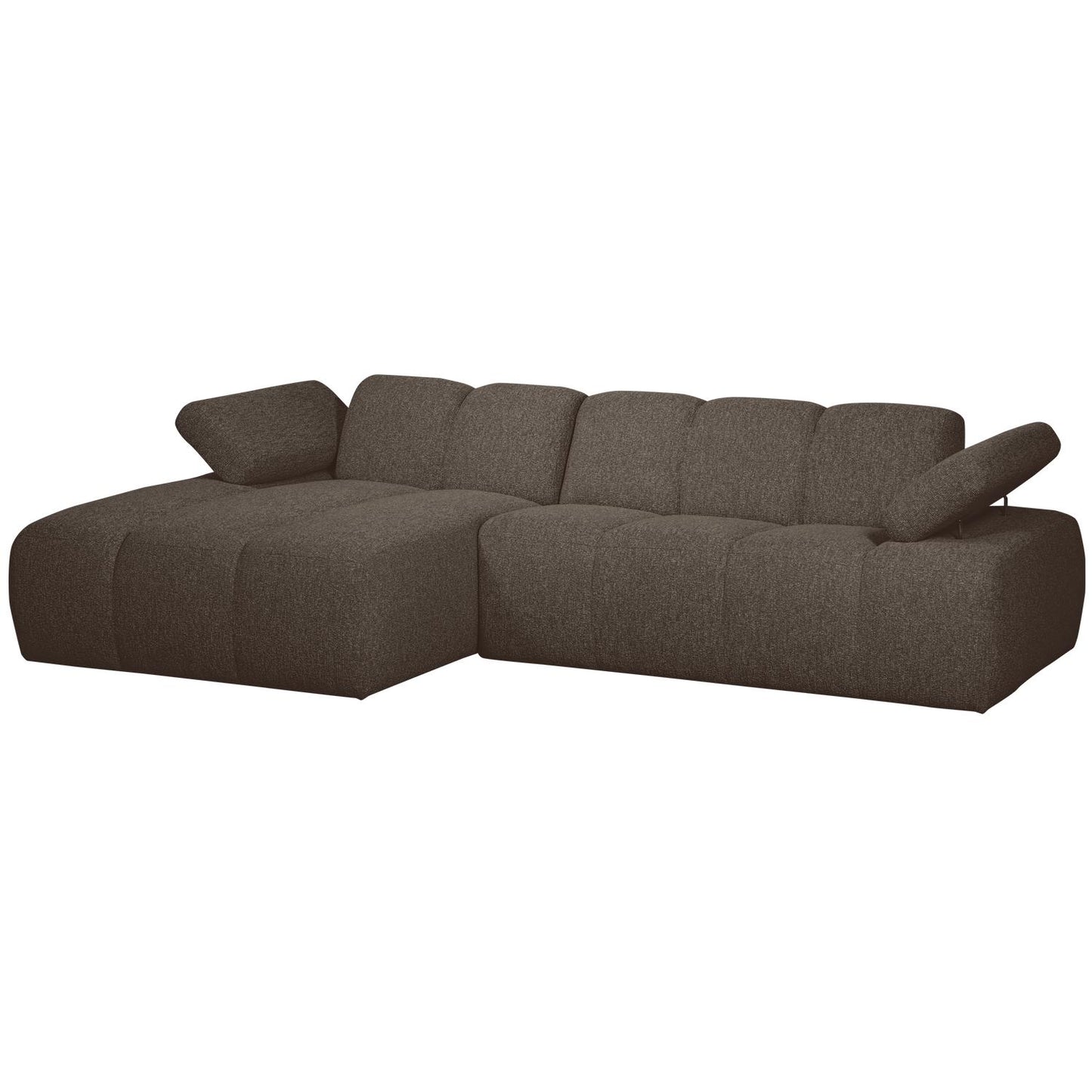 WOOOD Mojo chaise longue bank links bouclé Bruin melange