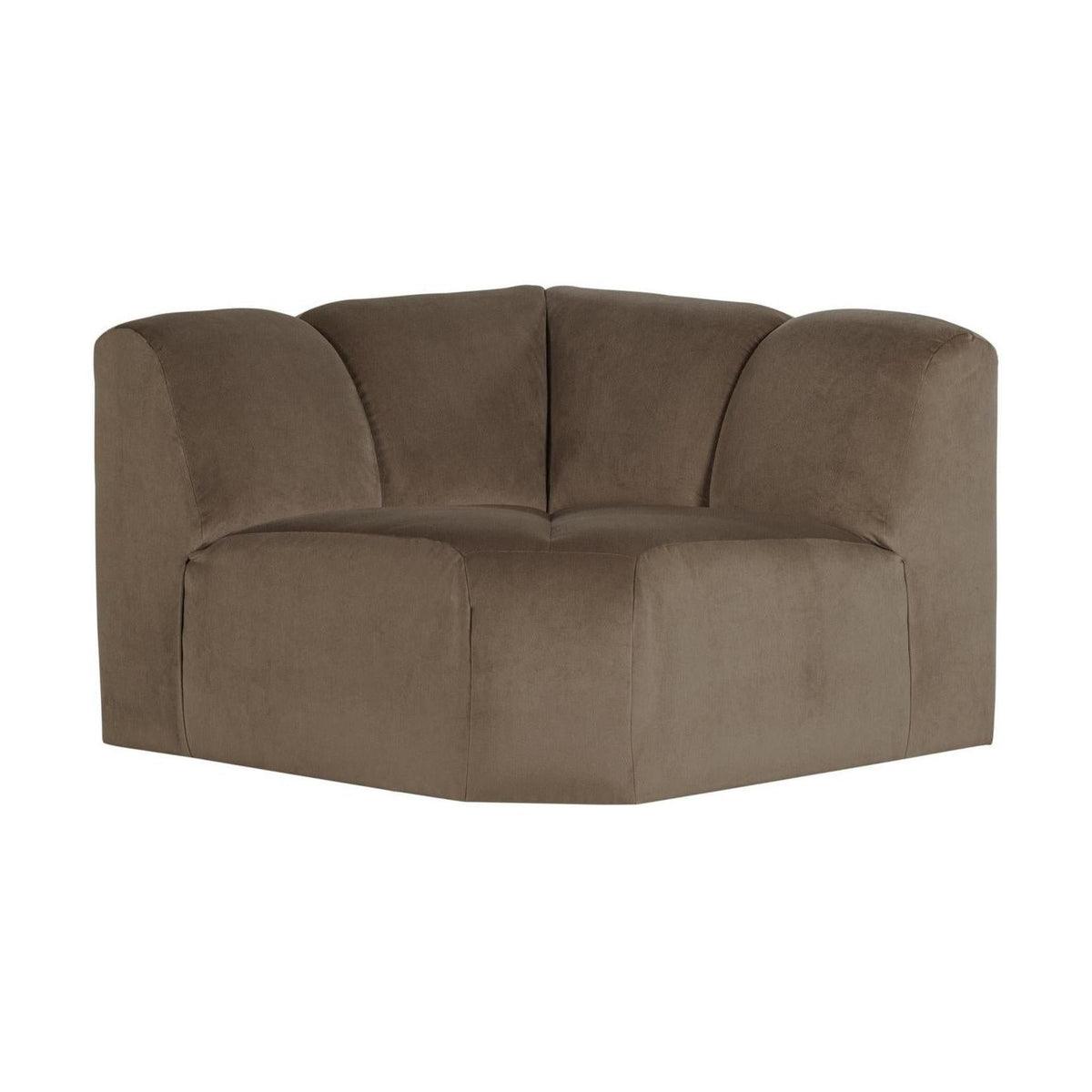 WOOOD Mojo bank hoekelement recht velvet Taupe