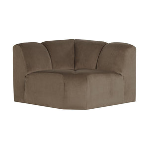 WOOOD Mojo bank hoekelement recht velvet Taupe