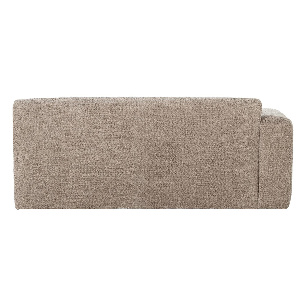 WOOOD Mojo Base 2-zits bank arm links wollig Donkerzand