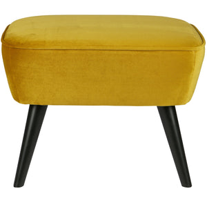 WOOOD Sara hocker velvet Oker