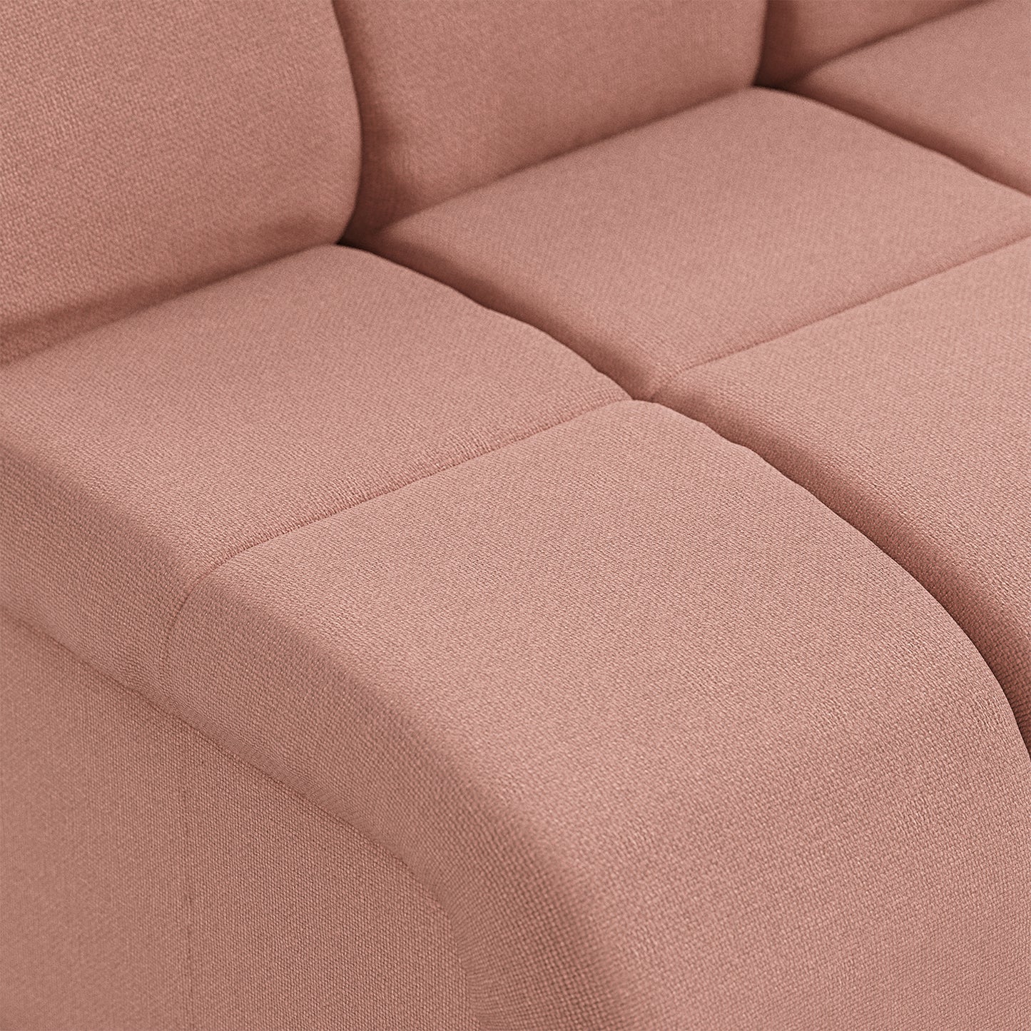HKliving Wave bank middle Linen Dusty Rose