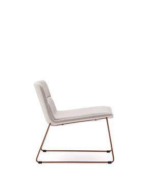 Kave Home Zahara fauteuil Beige/Terracotta