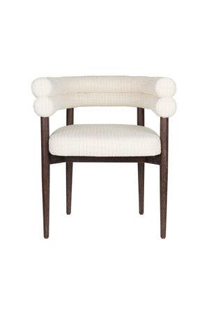 Dutchbone Sela eetkamerstoel off white