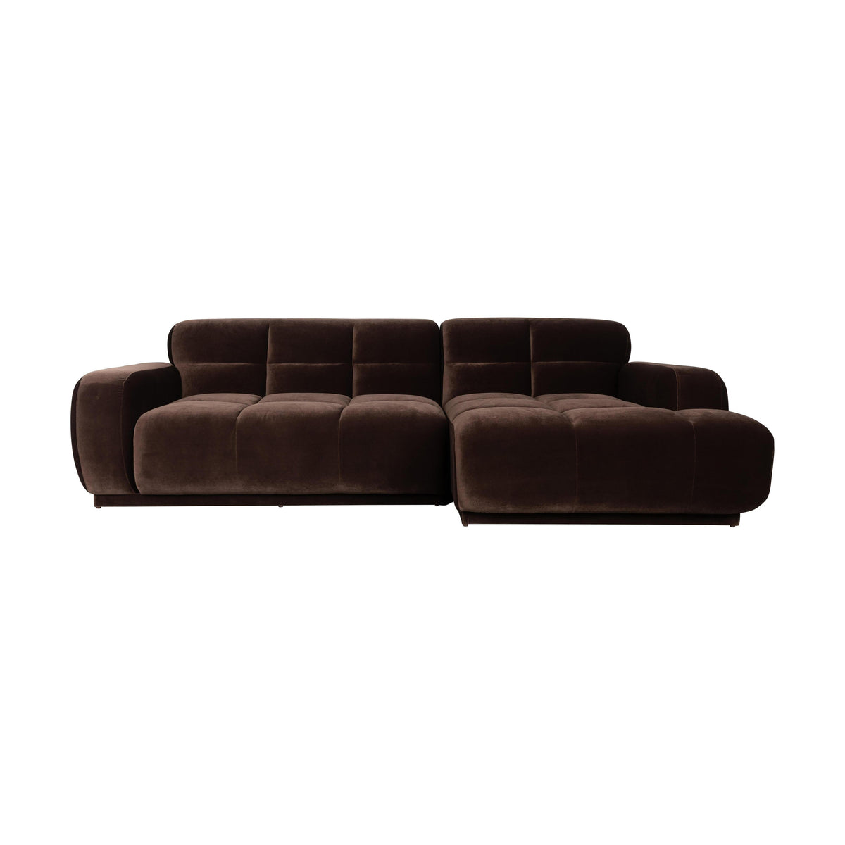 Zuiver Hazel 3,5-zitsbank Chaise Longue rechts Bruin