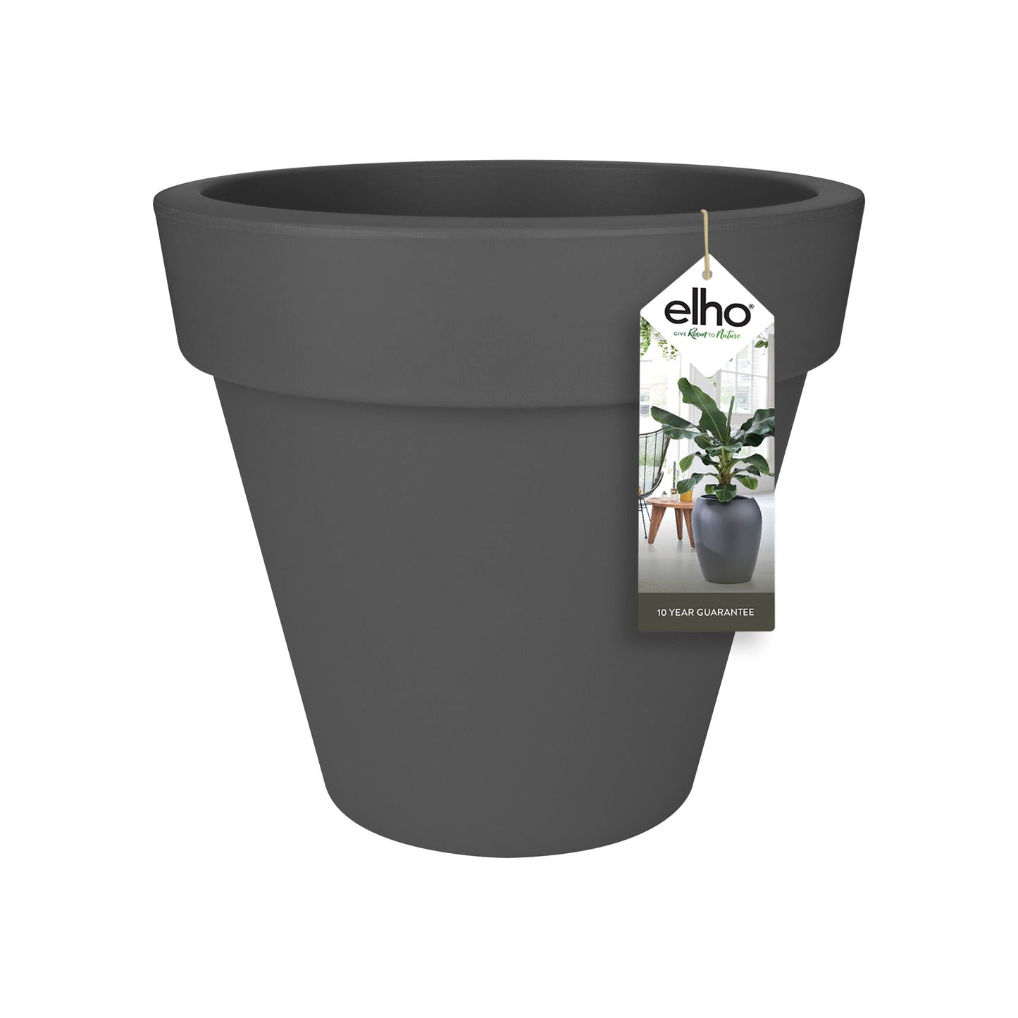 Elho Pure Round bloempot Ø40 cm Antraciet