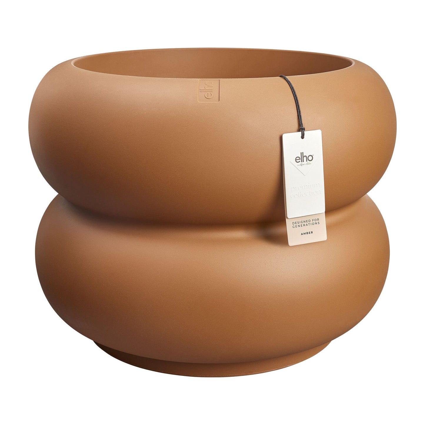 Elho Amber Roll Low bloempot Ø60 cm Karamel