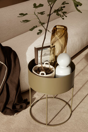 Ferm Living Plant Box Round plantenbak Black