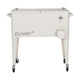 Zuiver Cooler Be Cool koelbox met wieltjes Cream
