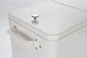 Zuiver Cooler Be Cool koelbox met wieltjes Cream