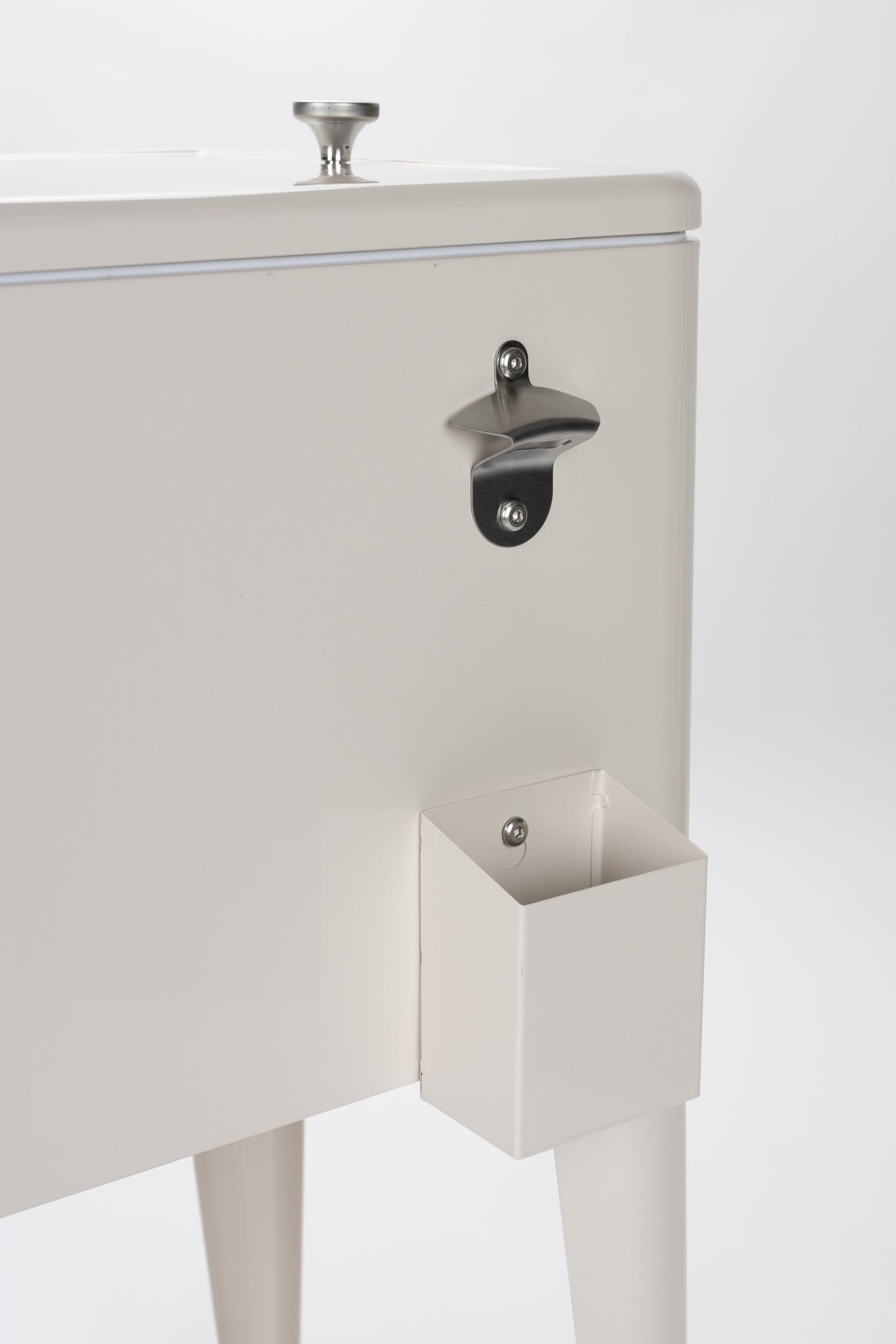Zuiver Cooler Be Cool koelbox met wieltjes Cream