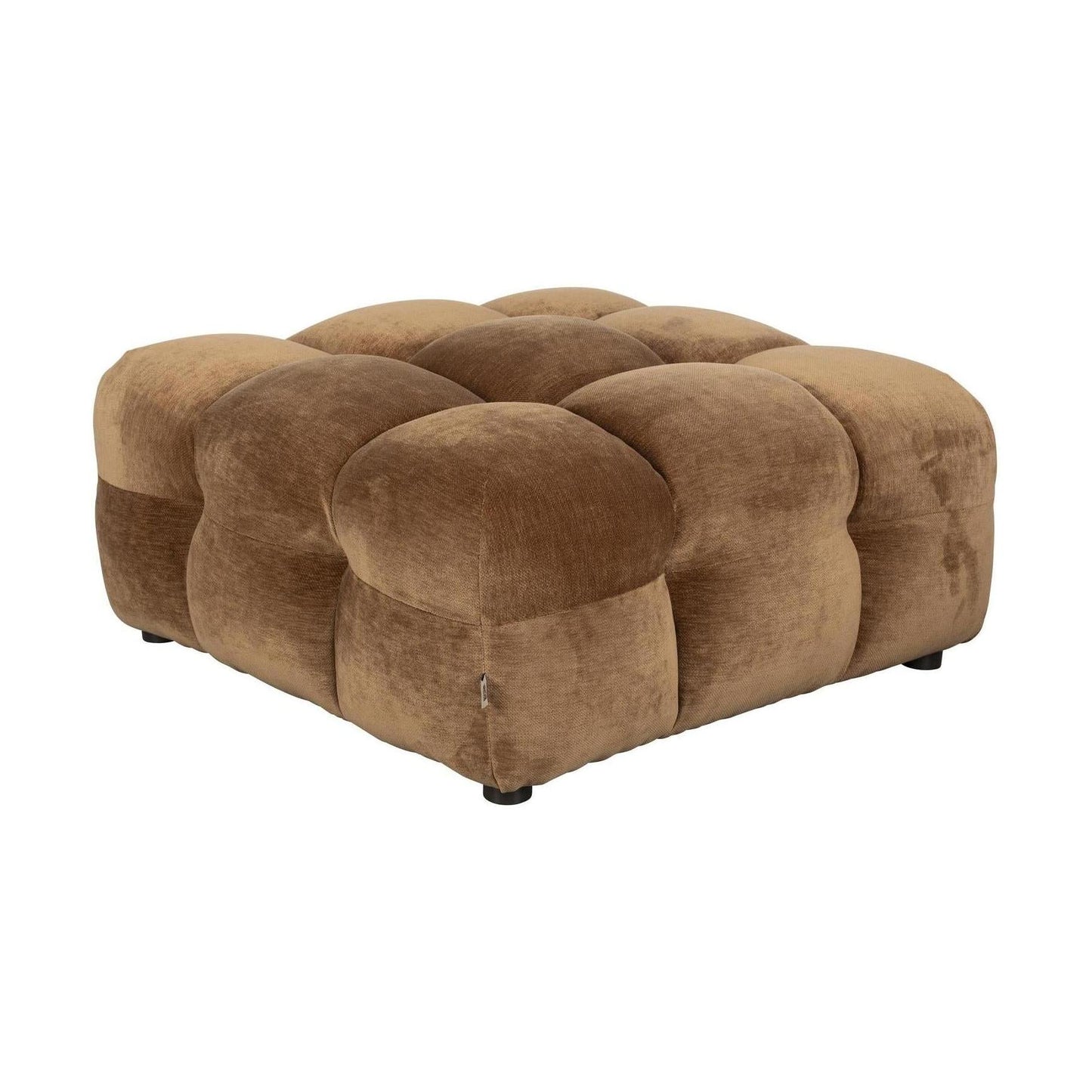 Dutchbone Hackman hocker velvet Cognac