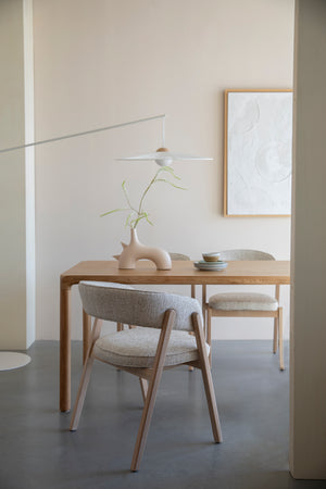 Zuiver Bright eetkamerstoel met arm Beige