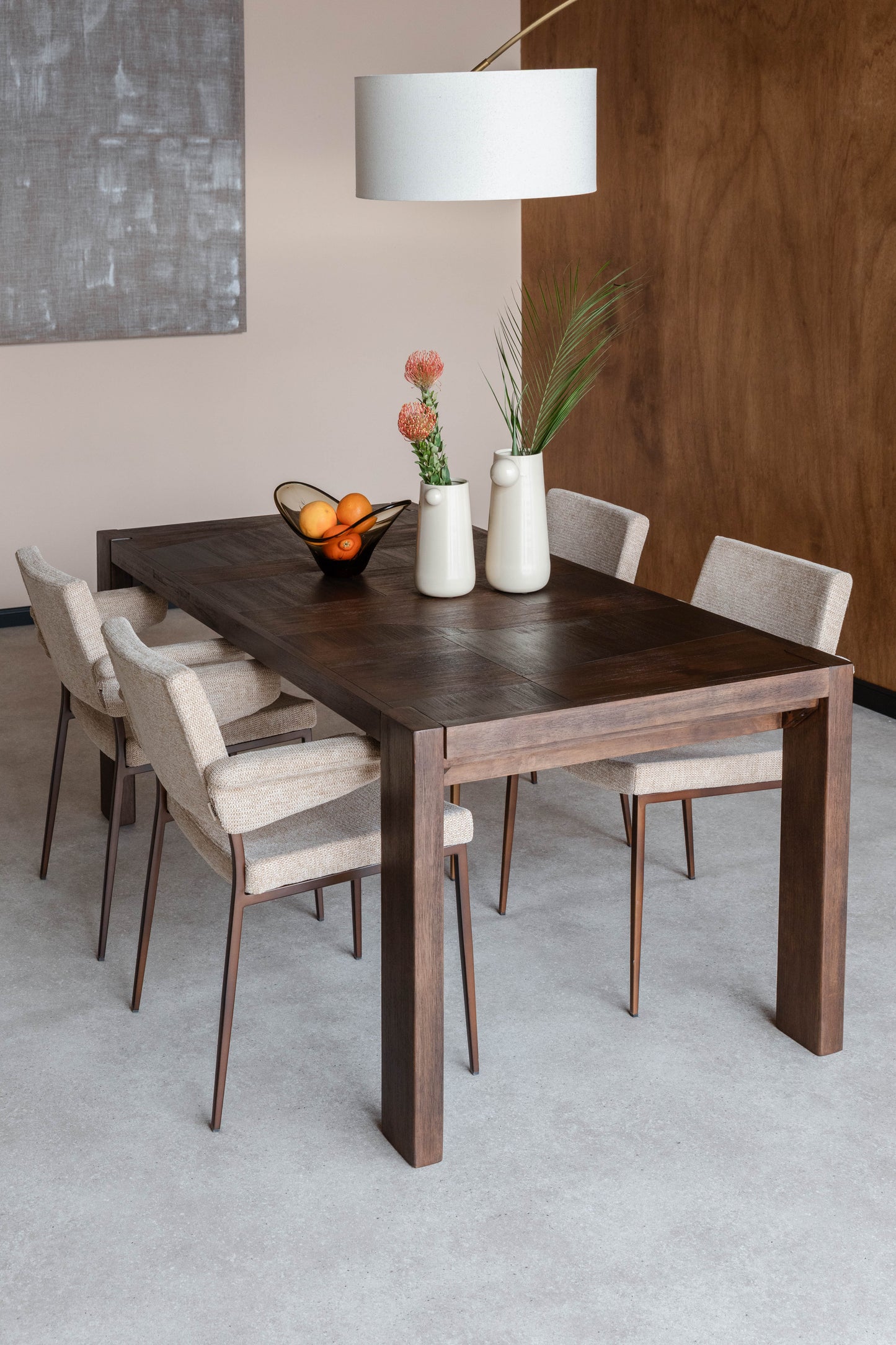 Dutchbone Bruneau eettafel 180x90 cm Walnoot afwerking