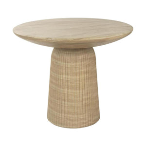 Dutchbone Brison eettafel Ø90 cm Natuursteen look