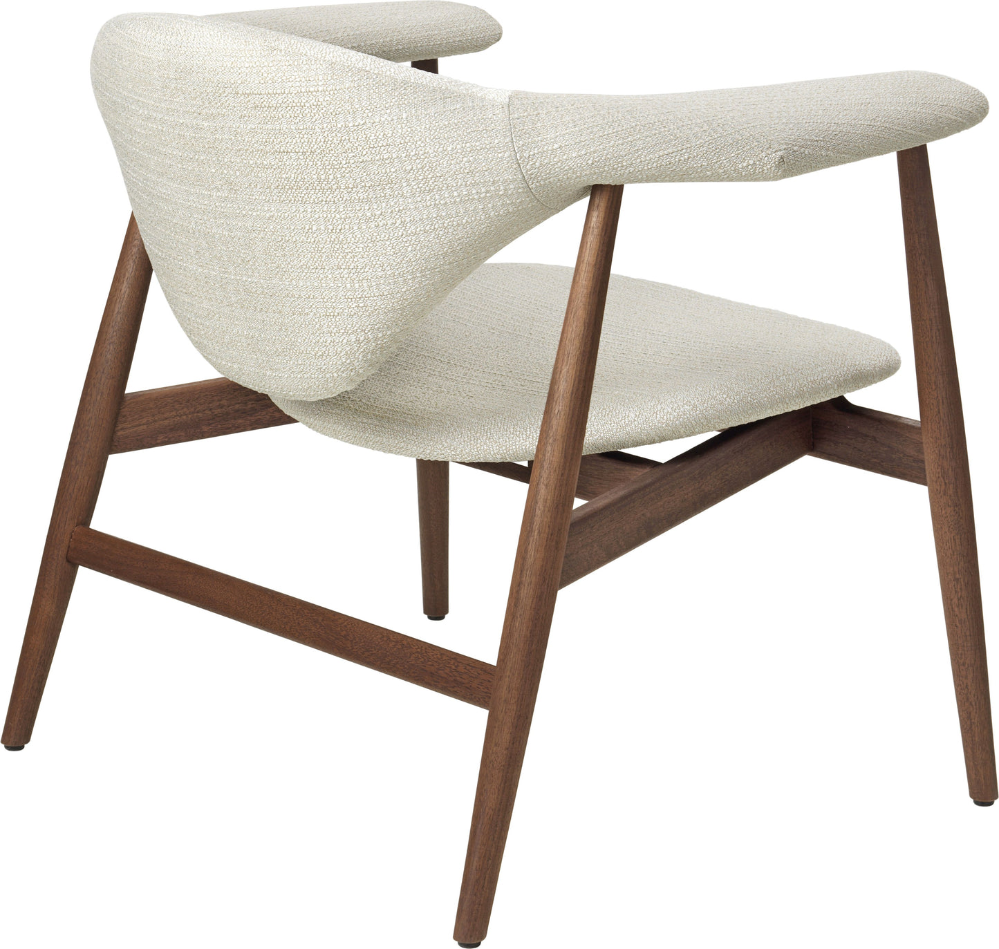 Gubi Masculo fauteuil walnoothout gestoffeerd Dedar Eero 106