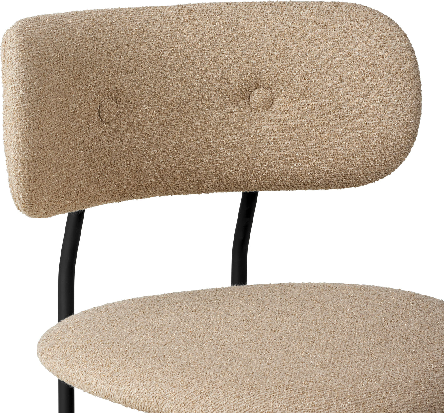 Gubi Coco eetkamerstoel gestoffeerd Dedar Boucle 004