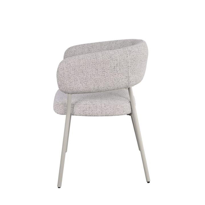 HelloChair Lovi eetkamerstoel Milan Greige poot beige