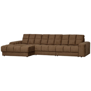 WOOOD Second Date chaise longue bank links structure velvet Brass