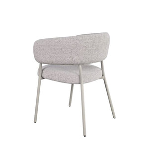 HelloChair Lovi eetkamerstoel Milan Greige poot beige