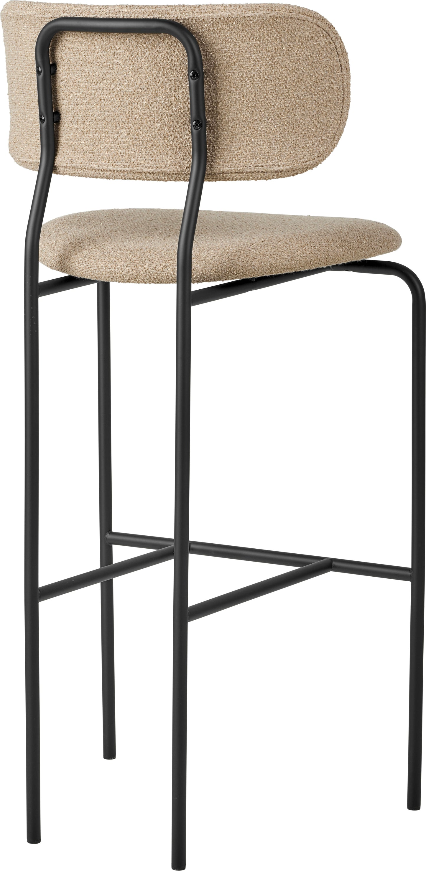 Gubi Coco barkruk H75 gestoffeerd Dedar Boucle 004