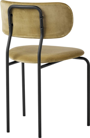Gubi Coco eetkamerstoel gestoffeerd Velvet Grey Green 294