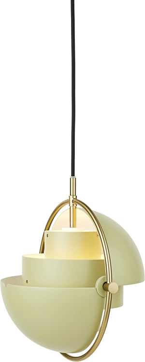 Gubi Multi-Lite hanglamp small Brass / Desert Sage