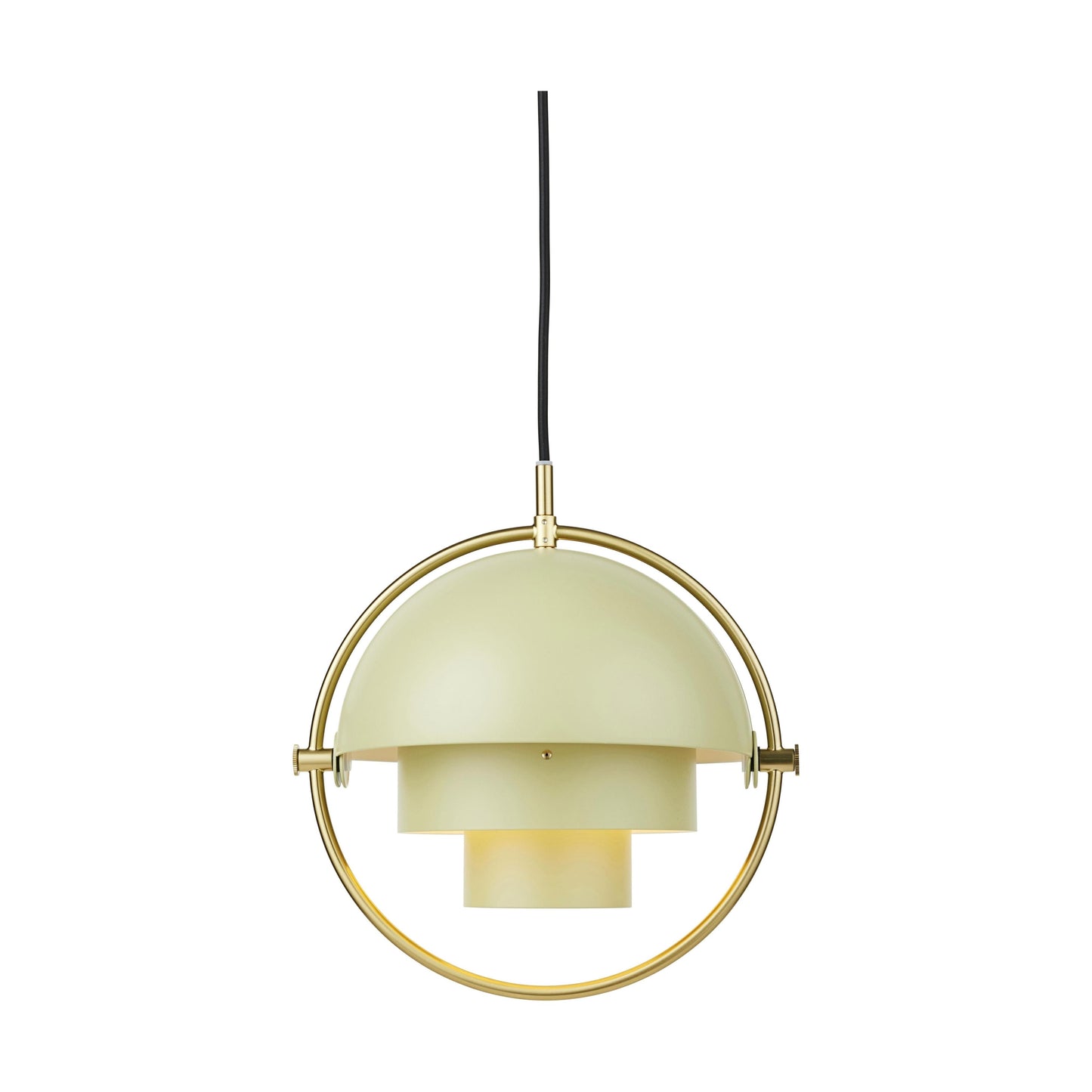 Gubi Multi-Lite hanglamp small Brass / Desert Sage