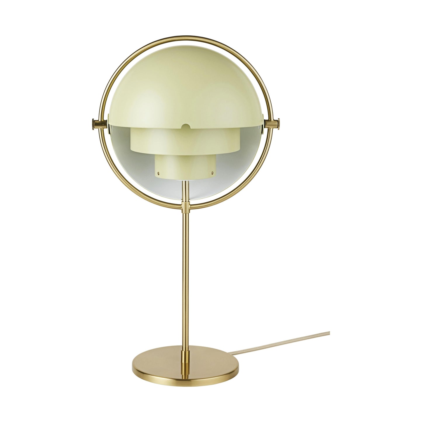 Gubi Multi-Lite tafellamp Brass / Desert Sage
