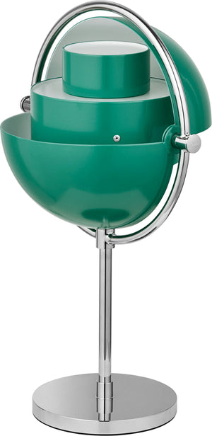 Gubi Multi-Lite portable lamp Chrome / Teal Green
