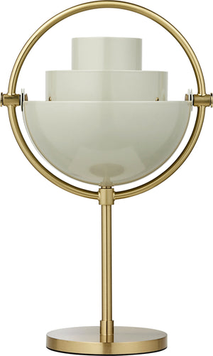 Gubi Multi-Lite portable lamp Brass / Pastel Gray
