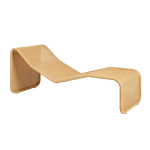 Gubi Bonacina P3 chaise longue Rattan