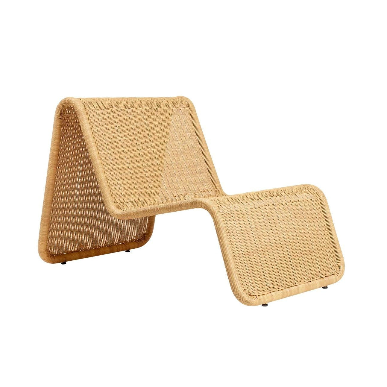 Gubi Bonacina P3 loungestoel Rattan
