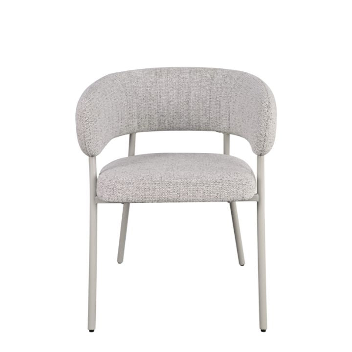 HelloChair Lovi eetkamerstoel Milan Greige poot beige