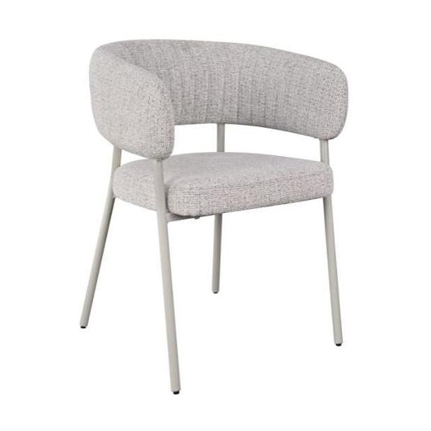 HelloChair Lovi eetkamerstoel Milan Greige poot beige