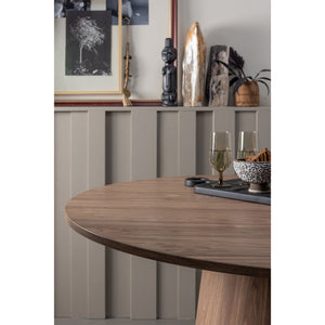 WOOOD Maan eettafel rond Ø120 cm Walnoot
