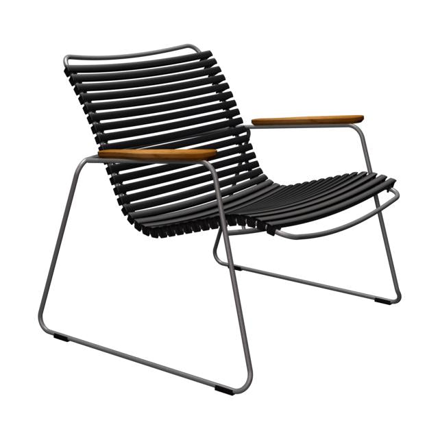 Houe Click Roomy loungestoel met arm Black