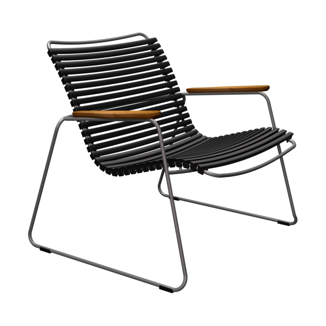 Houe Click Roomy loungestoel met arm Black