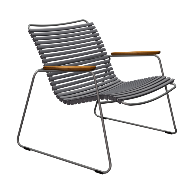 Houe Click Roomy loungestoel met arm Dark Grey