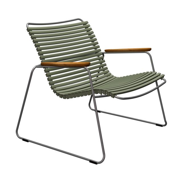 Houe Click Roomy loungestoel met arm Olive Green