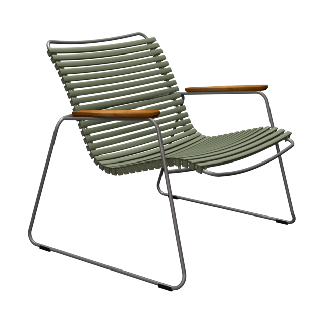 Houe Click Roomy loungestoel met arm Olive Green